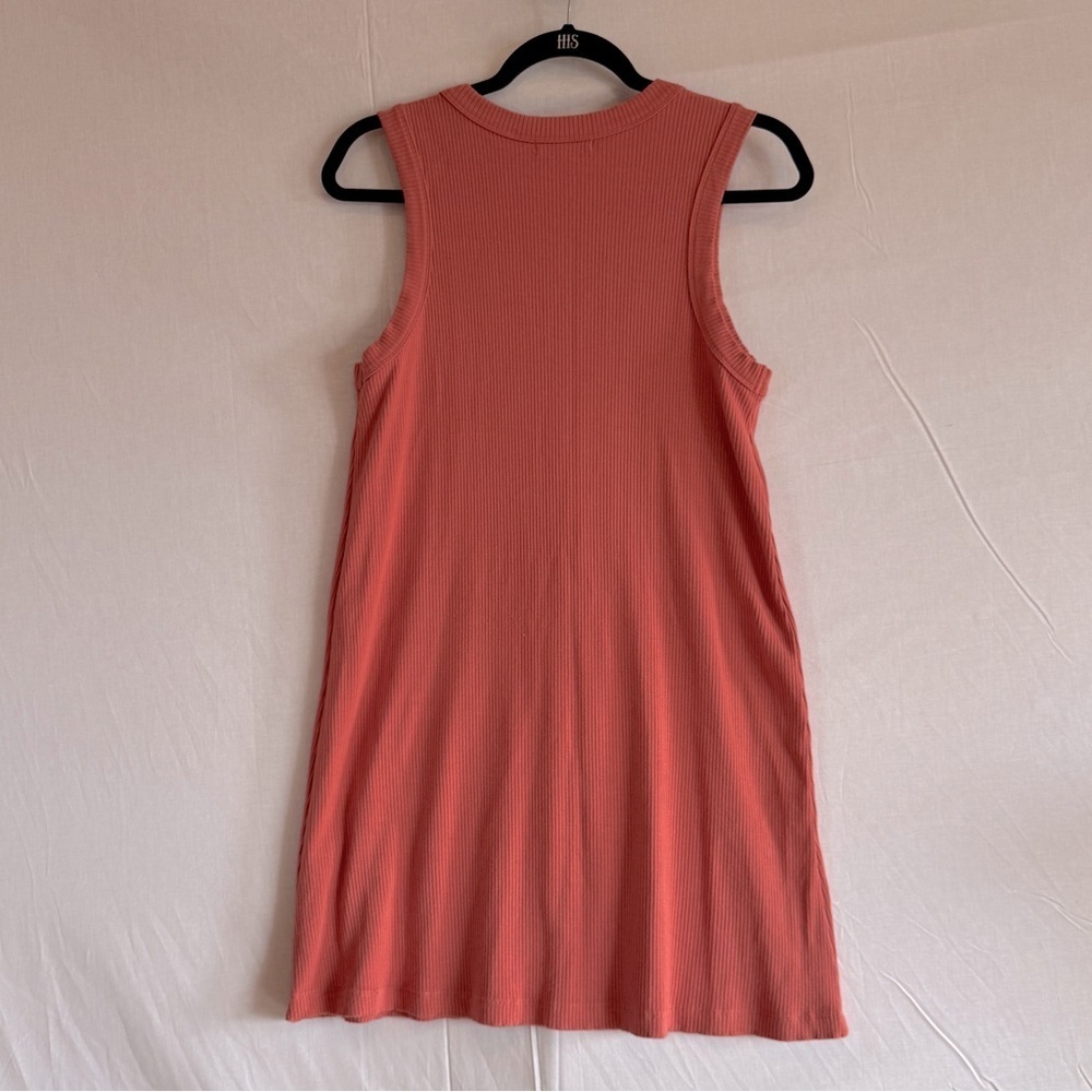 Z Supply Carolina Rib Mini Dress Mineral Red Sleeveless Tank Size Medium - Picture 2 of 6